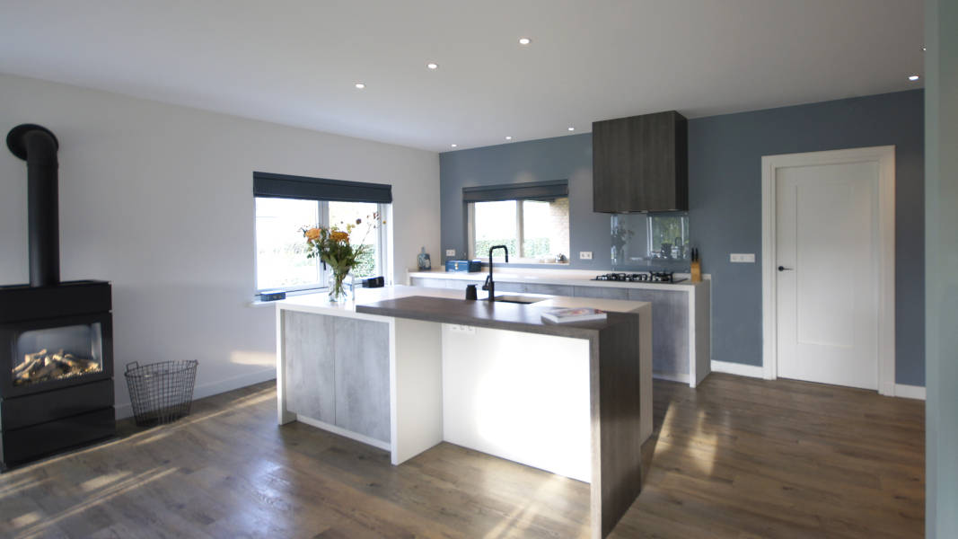 Moderne leefkeuken - Den Hoorn
